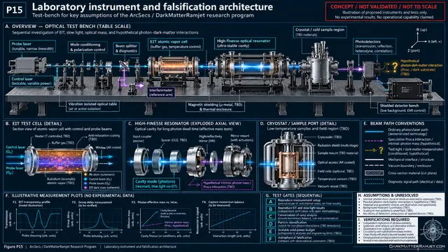 User-supplied engineering concept blueprint: Laboratory test bench and falsification roadmap